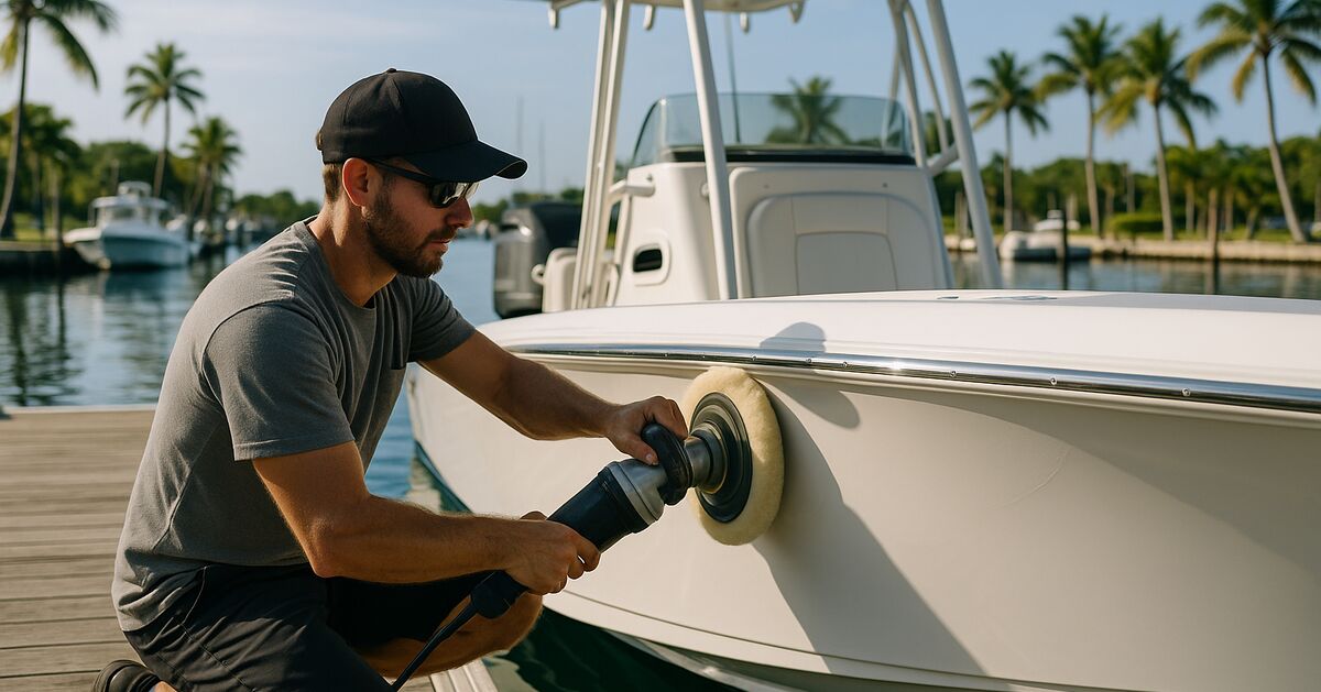 Can I stay on board while my boat is being detailed?