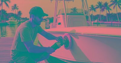 Can I stay on board while my boat is being detailed?