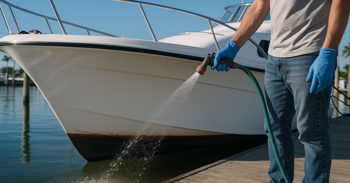 How red tide residue affects your boat's surfaces after a bloom