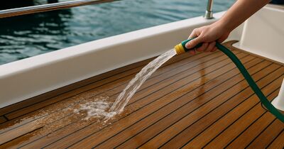 How to clean and protect teak decking on a saltwater boat in Sarasota's climate