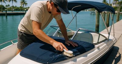 How to clean and protect your boat's canvas and bimini top in Sarasota's sun and salt air