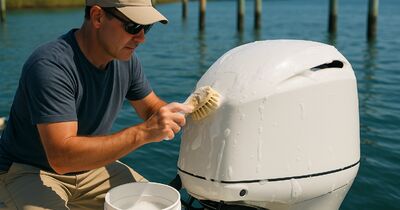 How to clean your outboard cowling and engine bay safely